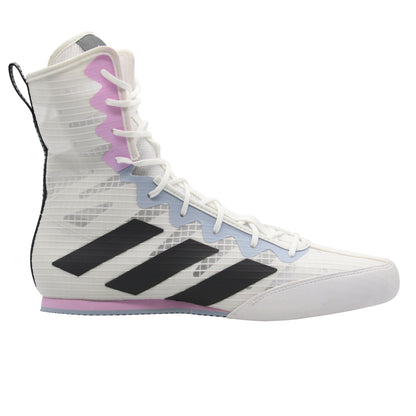 adidas Box Hog 4 Boxing Boots - White/Grey/Lilac