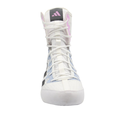 adidas Box Hog 4 Boxing Boots - White/Grey/Lilac