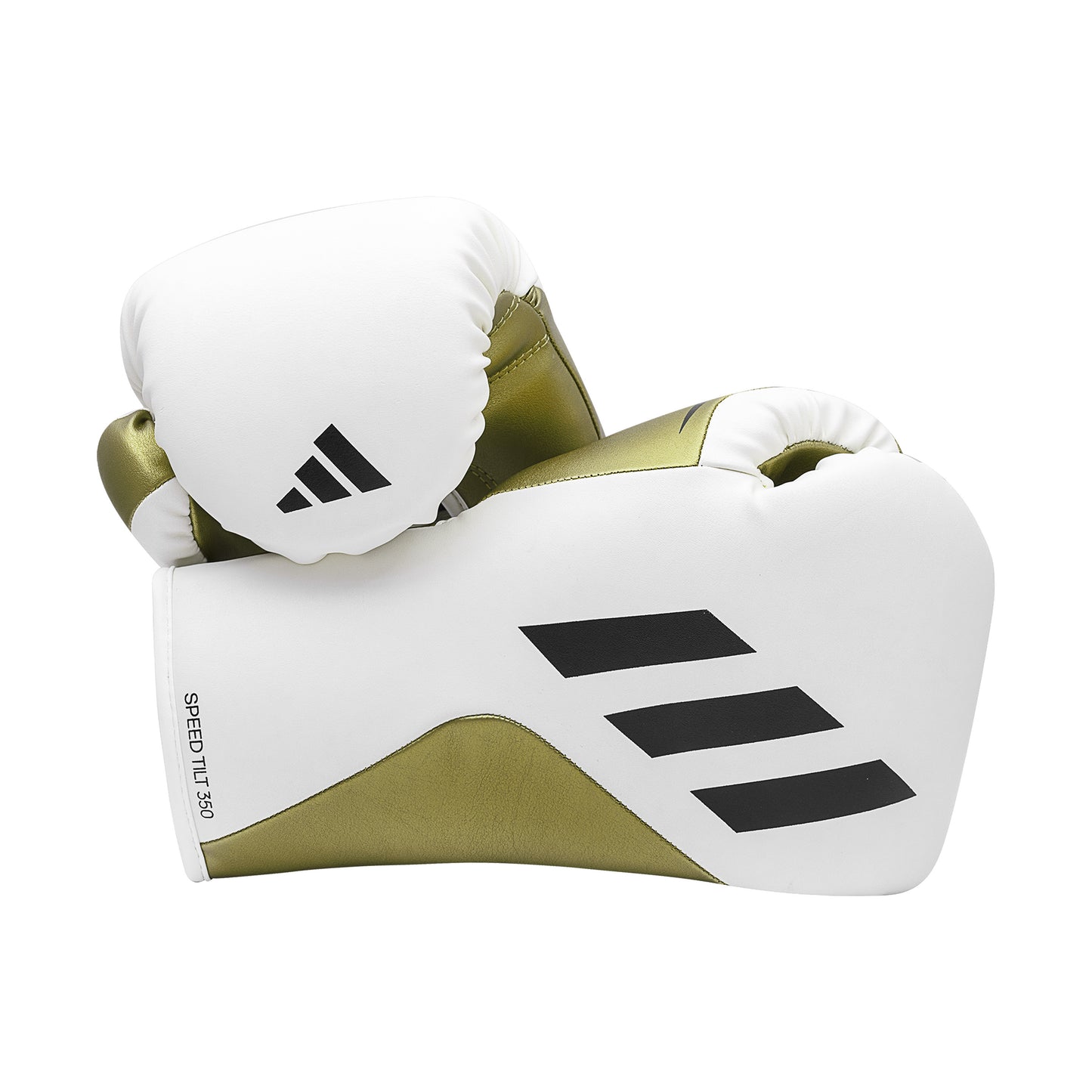 adidas Speed Tilt 350 Lace-Up Boxing Gloves - White/Gold