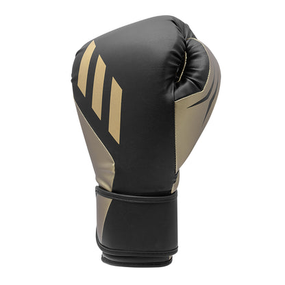 adidas Speed Tilt 350 Strap Boxing Gloves - Black/Gold