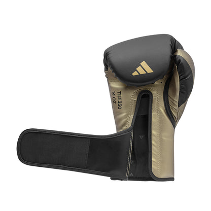 adidas Speed Tilt 350 Strap Boxing Gloves - Black/Gold