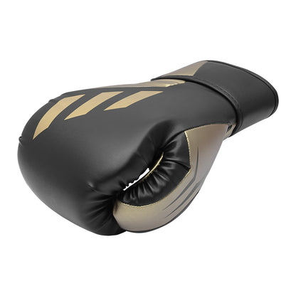 adidas Speed Tilt 350 Strap Boxing Gloves - Black/Gold