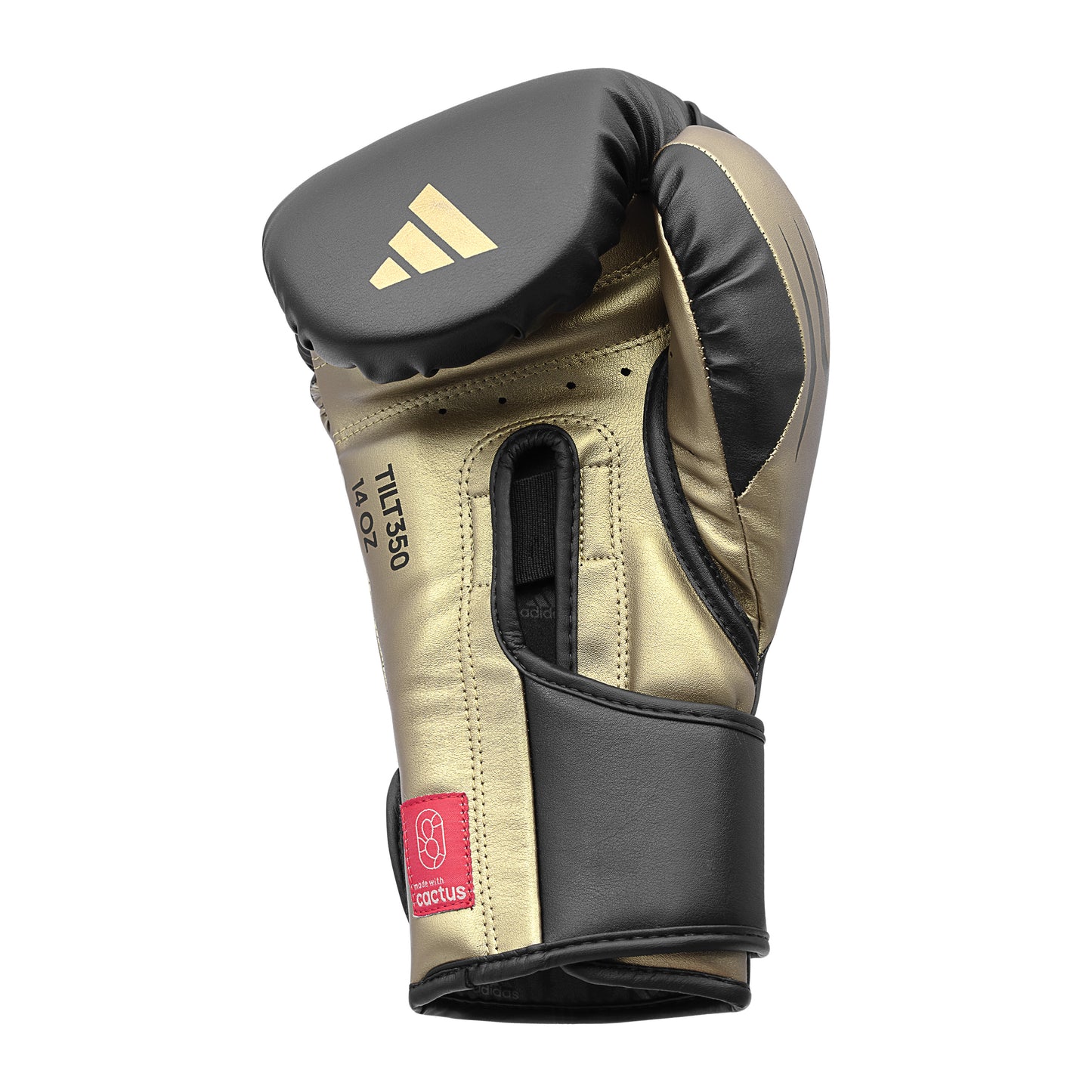 adidas Speed Tilt 350 Strap Boxing Gloves - Black/Gold