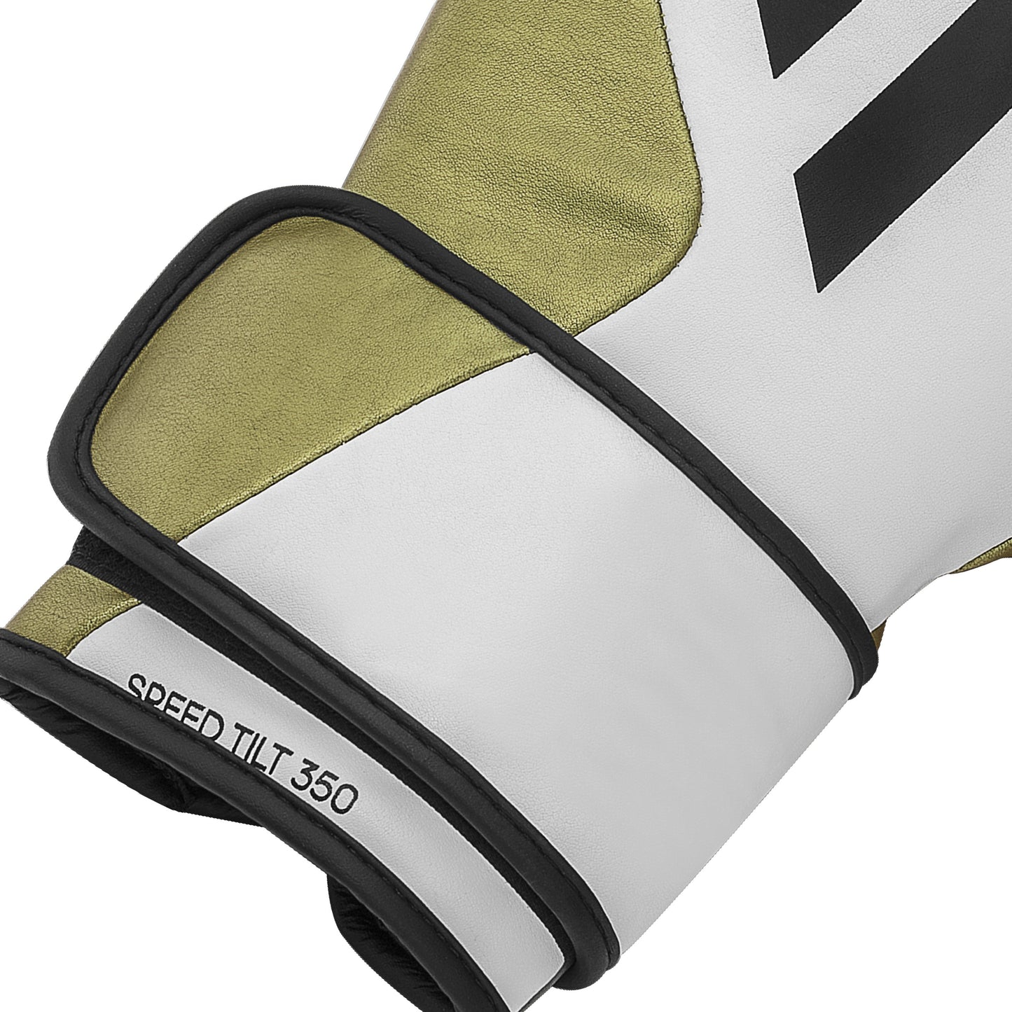 adidas Speed Tilt 350 Strap Boxing Gloves - White/Gold