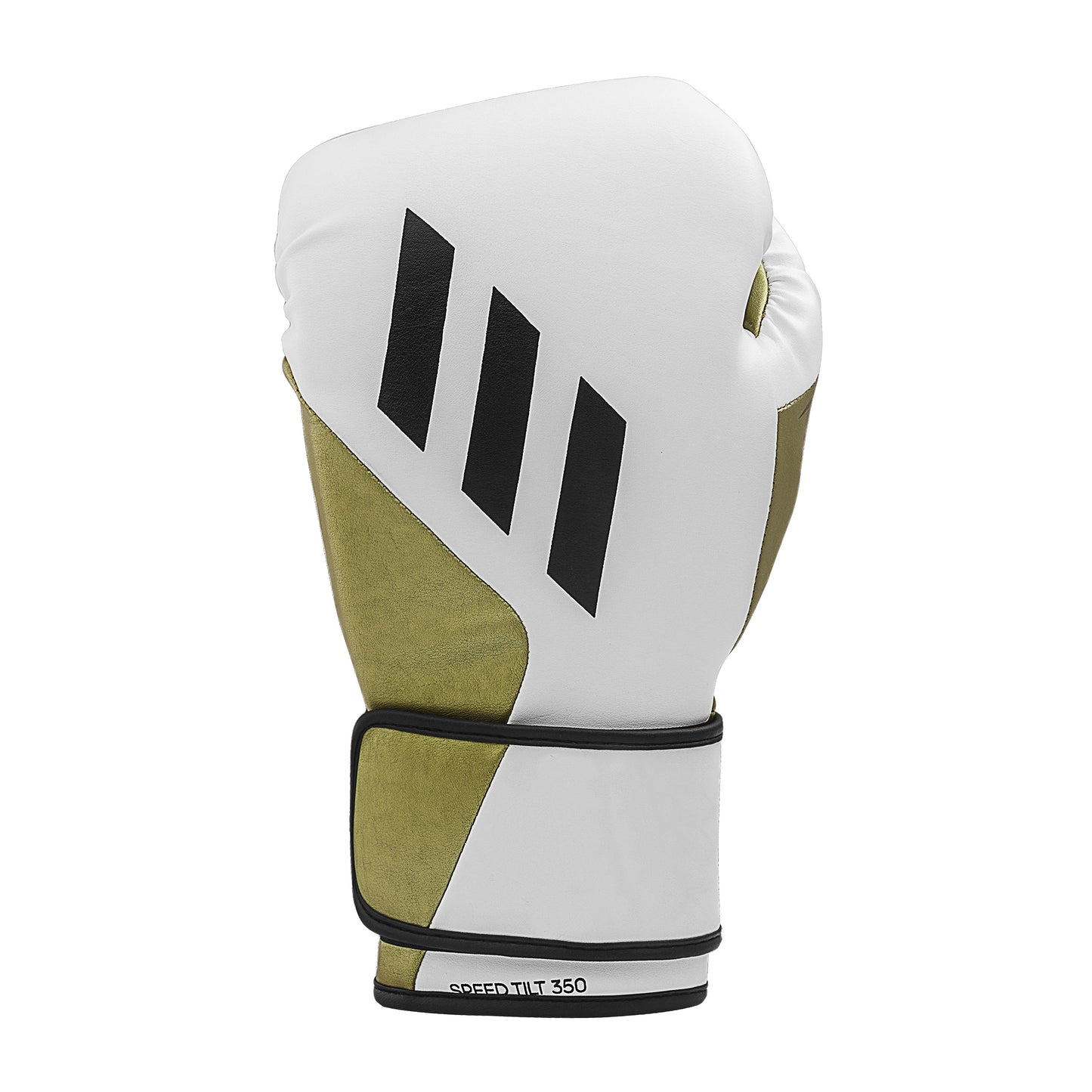 adidas Speed Tilt 350 Strap Boxing Gloves - White/Gold