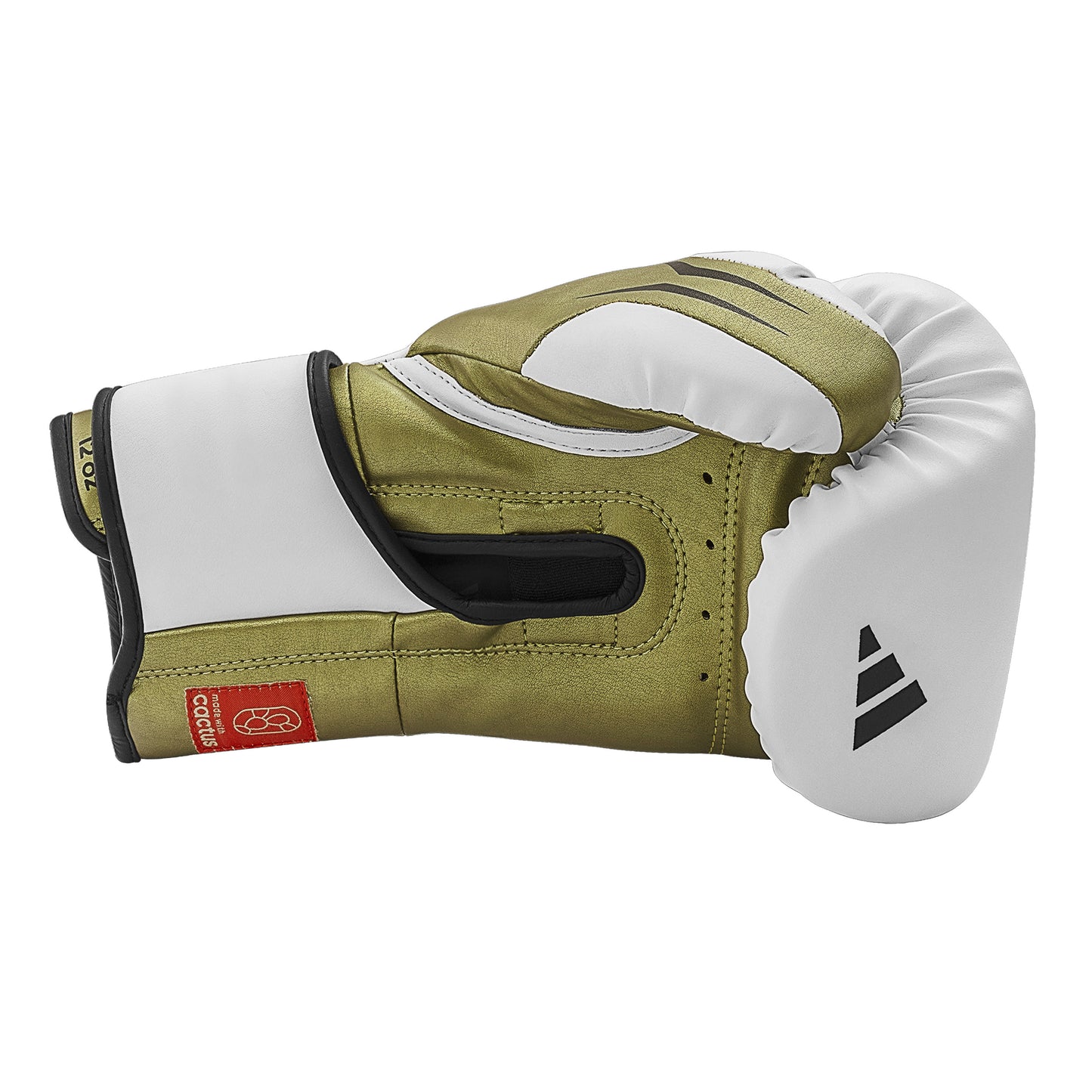 adidas Speed Tilt 350 Strap Boxing Gloves - White/Gold