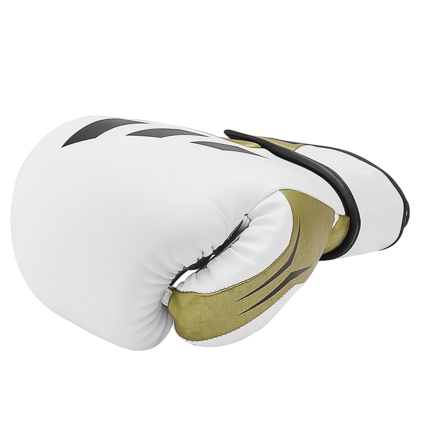 adidas Speed Tilt 350 Strap Boxing Gloves - White/Gold