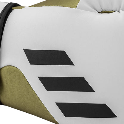 adidas Speed Tilt 350 Strap Boxing Gloves - White/Gold